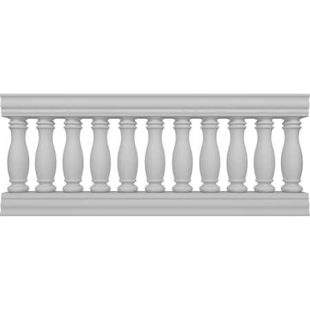 Ekena Millwork Fiberthane Embassy Balustrade Railing Kit, Style N (7" On-Center Spacing to Pass 4" Sphere Code) BALK32X072EMN